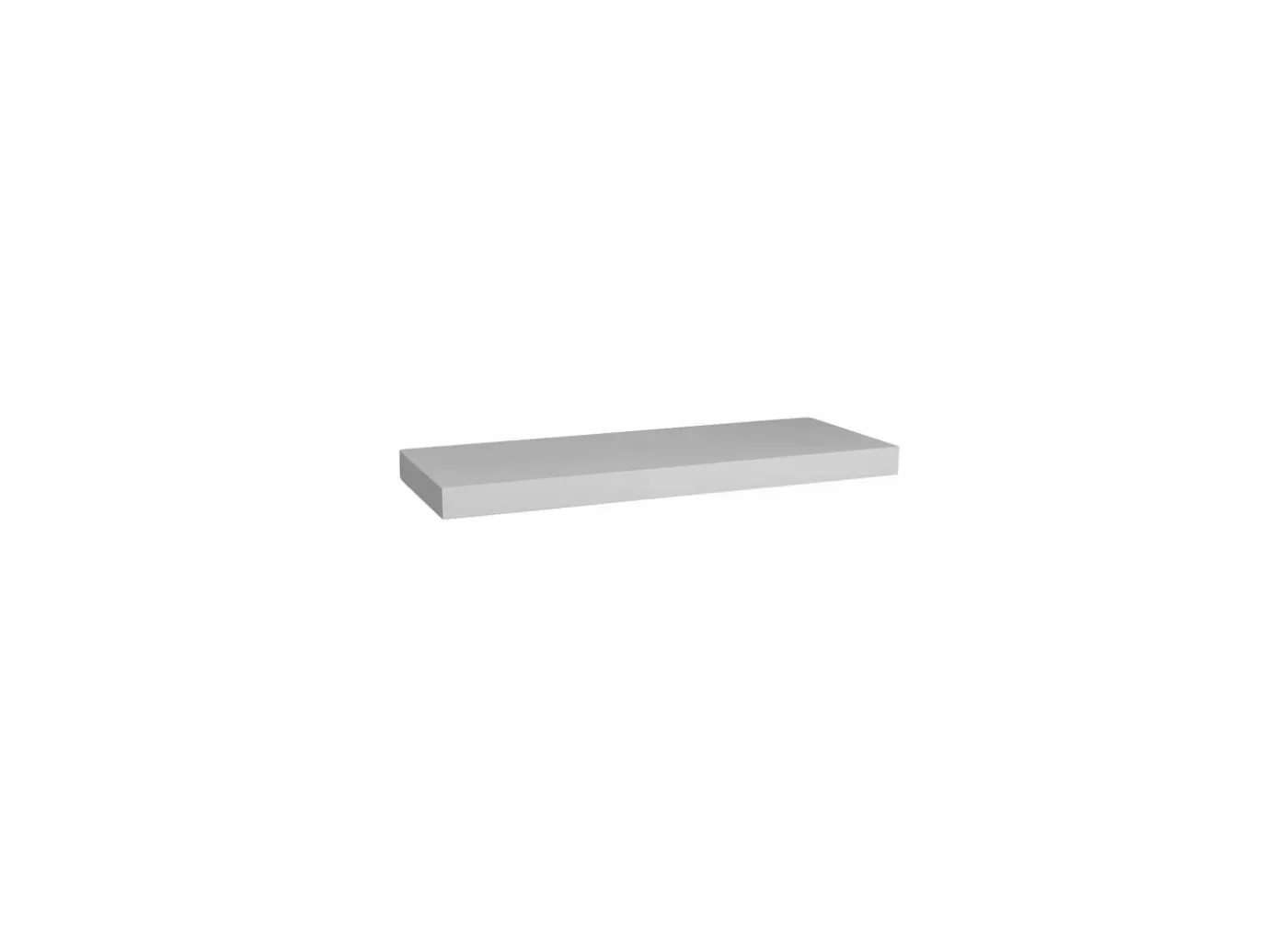 Wandplank 60x23,5x3,8cm - decor - wit