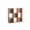 Wandrek Mix N' Modul 9 vakken 100,5x32x100,5cm - decor - naturel