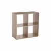 Wandrek Mix N' Modul 4 vakken 67,6x32x67,6cm - decor - naturel