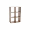 Wandrek Mix N' Modul 6 vakken 67,6x32x100,5cm - decor - naturel