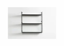 Wandrek Tomado 70x21x68cm - staal - zwart