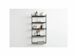 Wandrek Tomado 70x21x68cm - staal - zwart