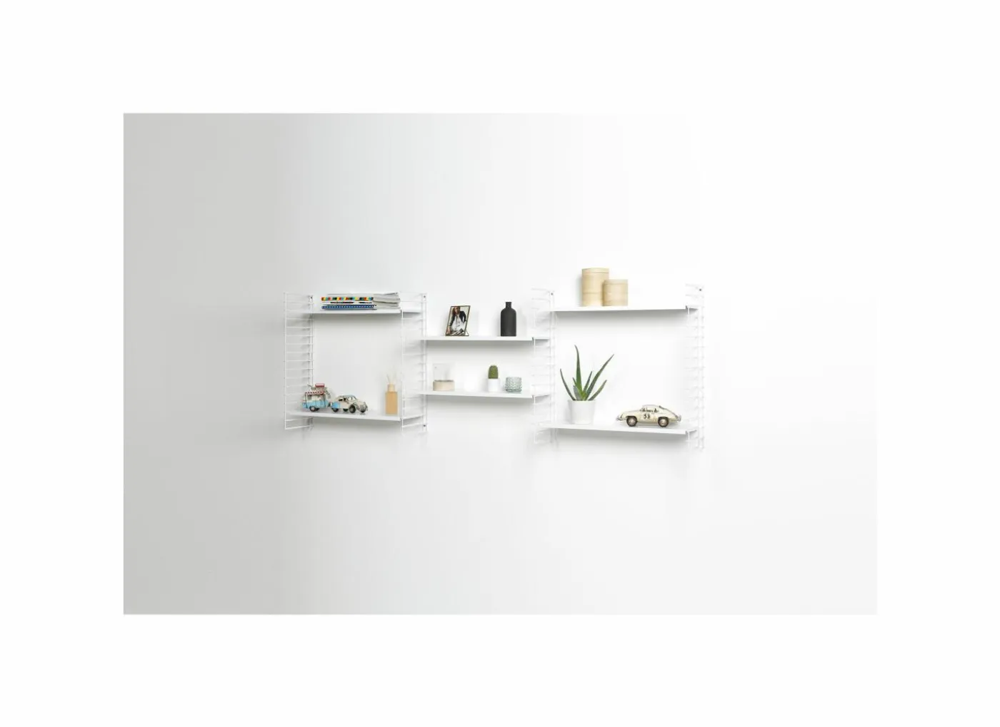 Wandrek Tomado 70x21x68cm - staal - wit