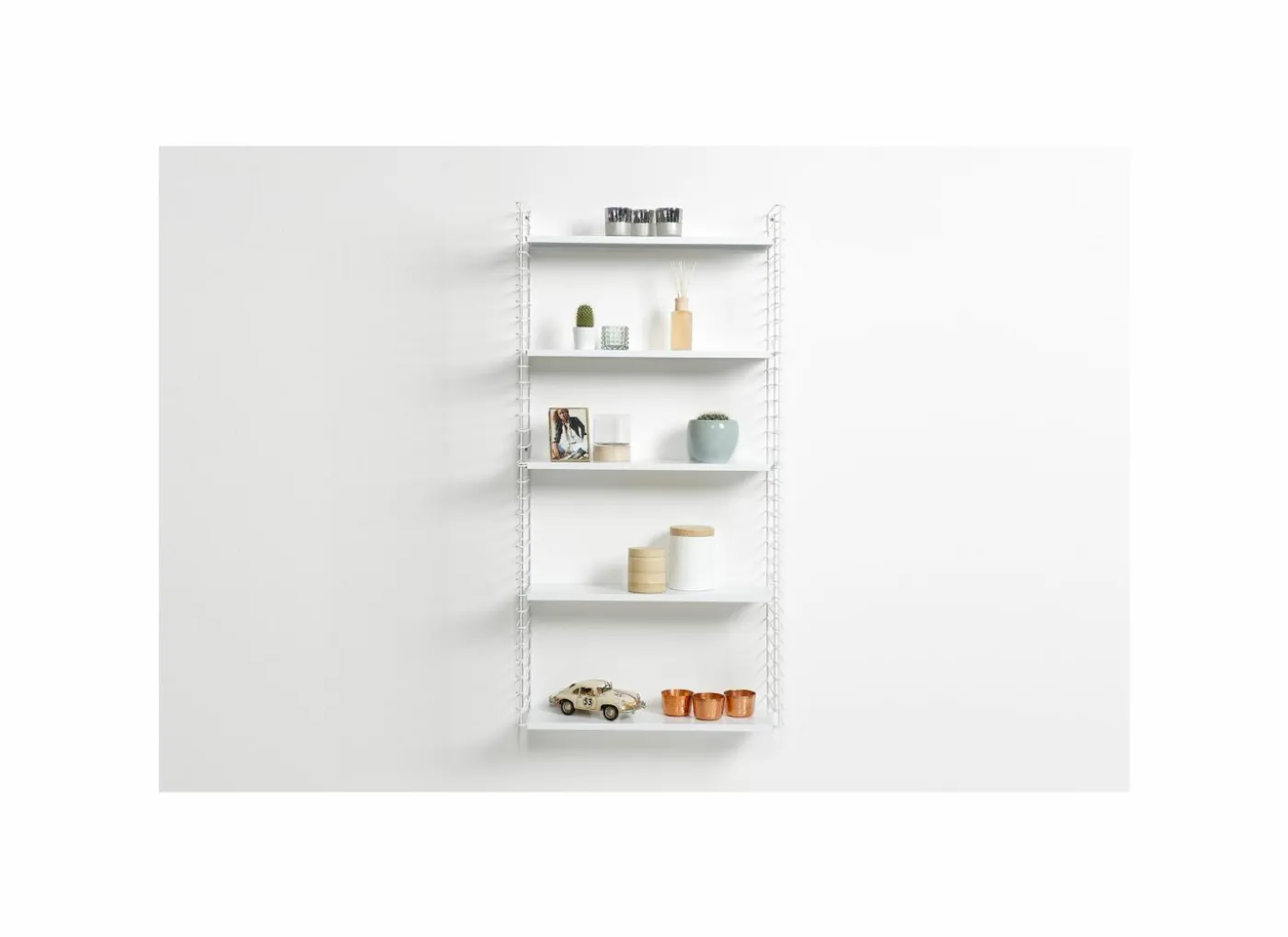 Wandrek Tomado 70x21x68cm - staal - wit