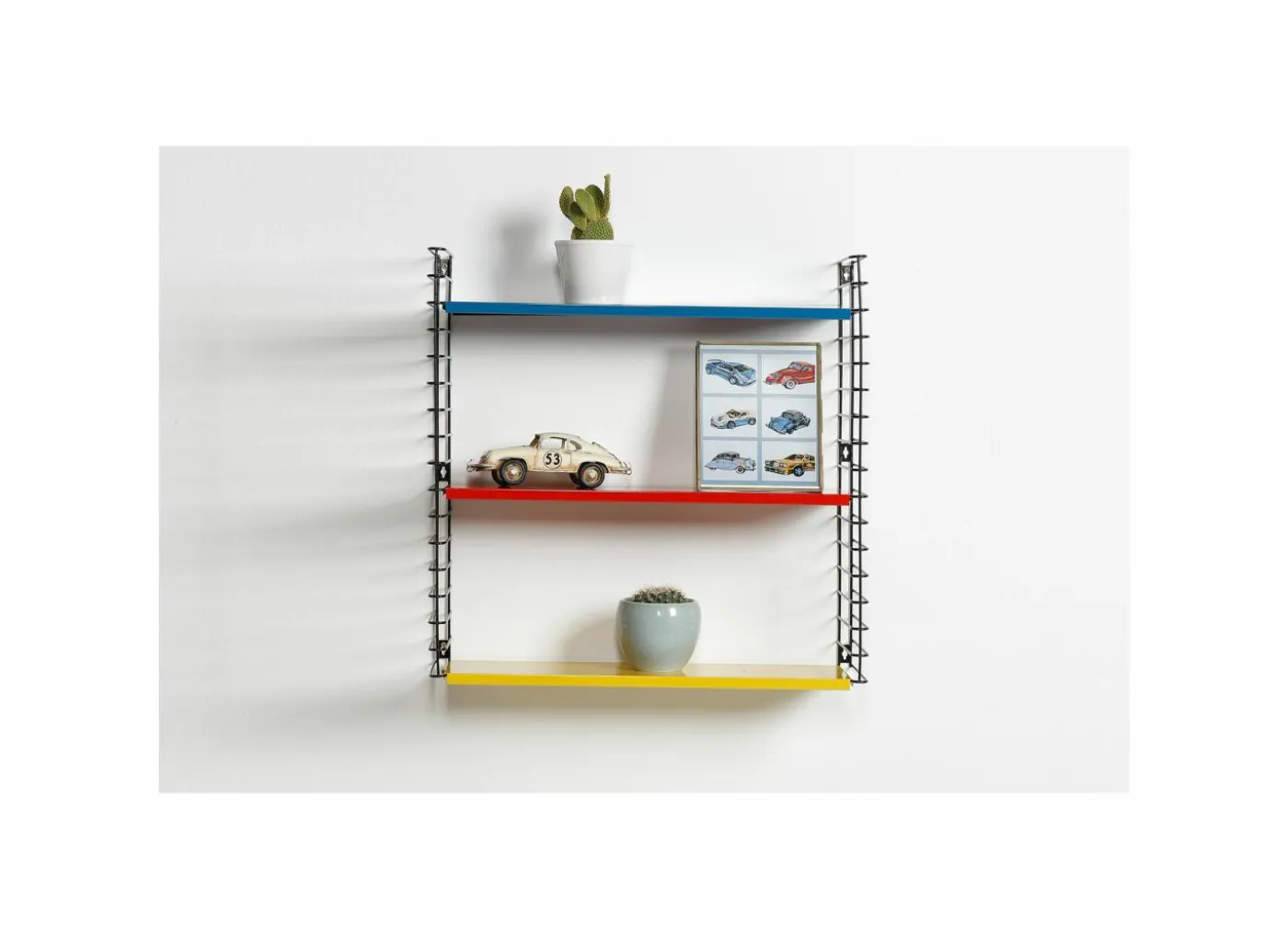 Wandrek Tomado 70x21x68cm - staal - multicolor