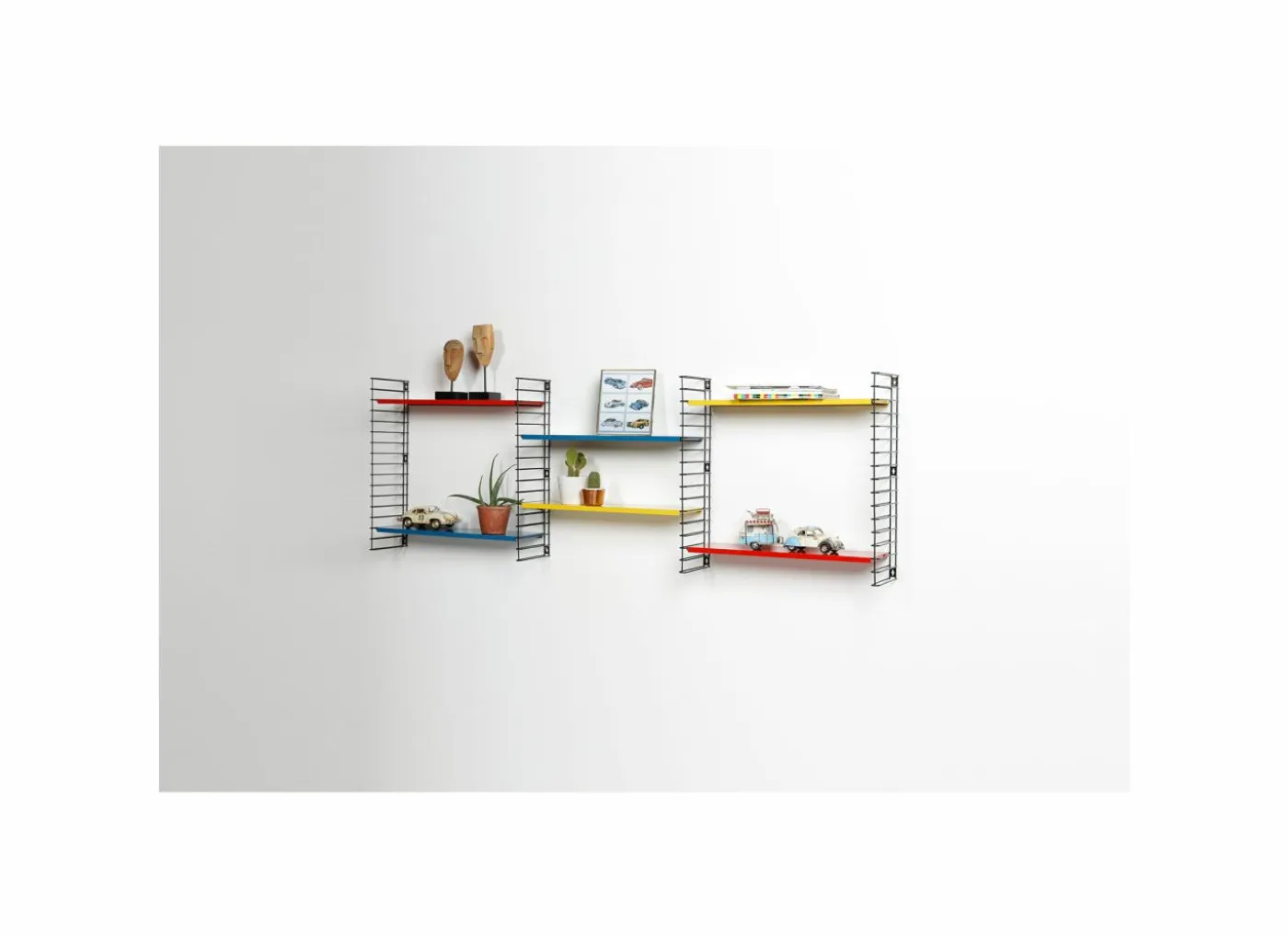 Wandrek Tomado 70x21x68cm - staal - multicolor