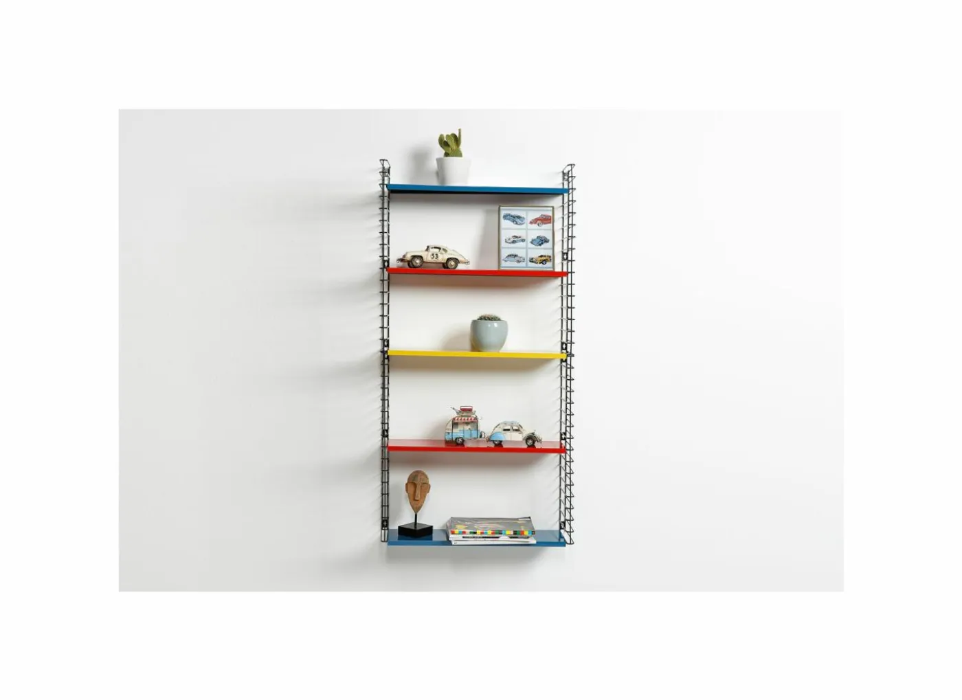 Wandrek Tomado 70x21x68cm - staal - multicolor