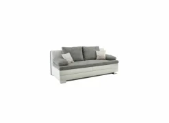 Zetelbed Lincoln 2 persoons - 203x102cm - Â stof & lederlook - beige & grijs