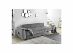 Zetelbed Rick 2-zit - stof - lichtgrijs