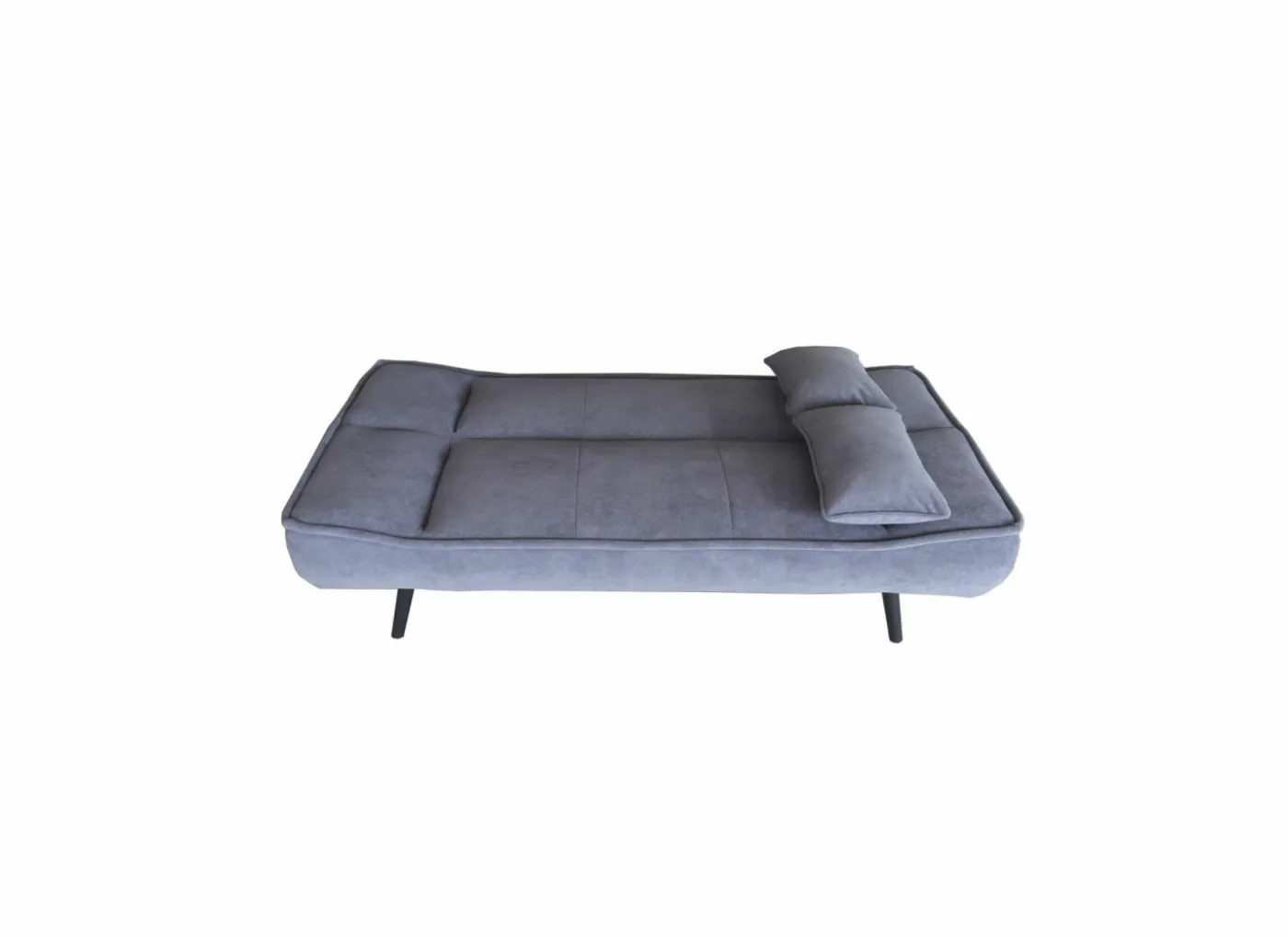 Zetelbed Rocket 1 persoon - 185x80cm - stof - grijs