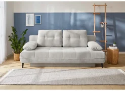 Zetelbed Till 2-persoons - stof - beige met opbergruimte