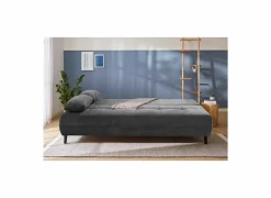 Zetelbed Till 2-persoons - stof - middengrijs met opbergruimte